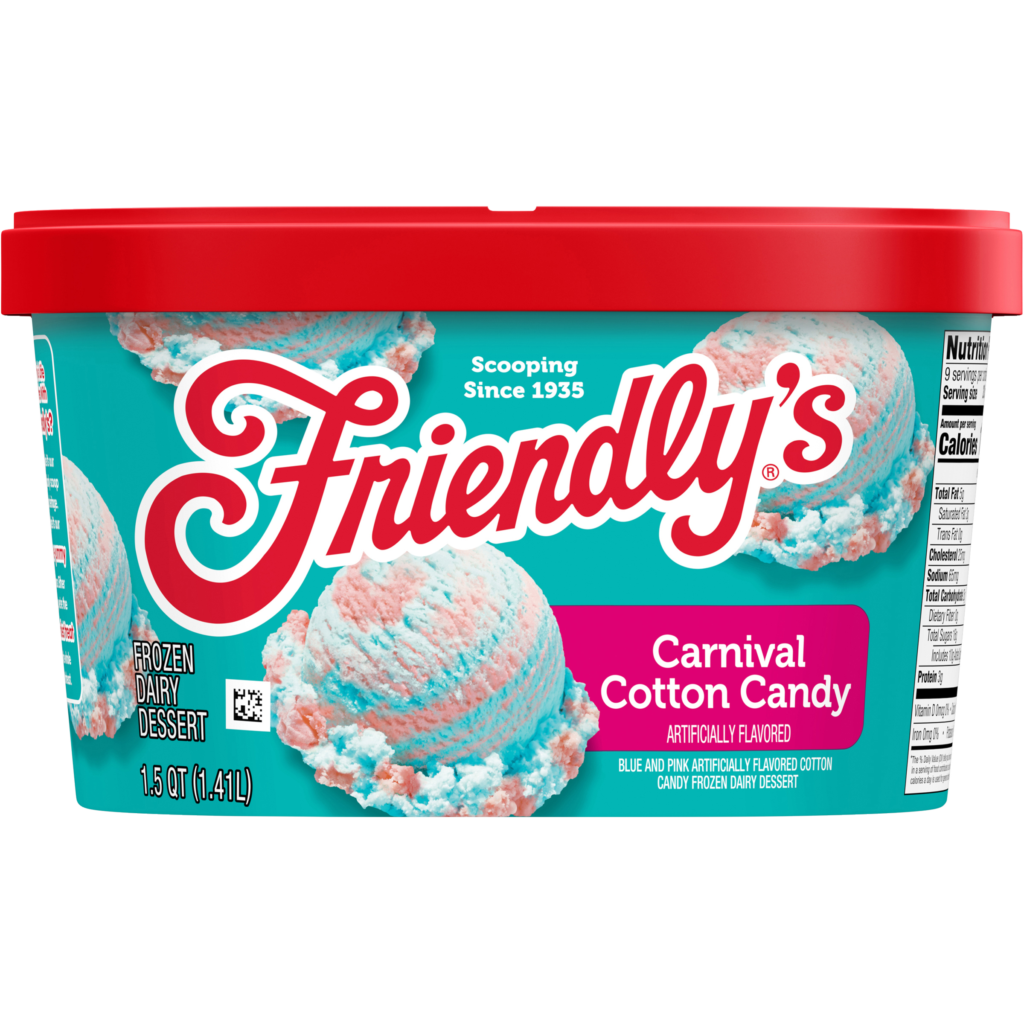 Carnival Cotton Candy Frozen Dairy Dessert 1.5 Quart