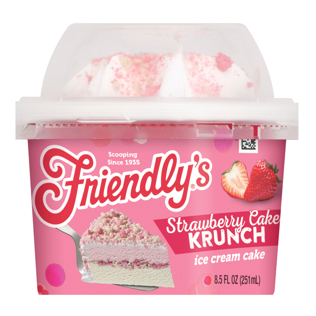 Strawberry Cake Krunch Ice Cream Cake Cup