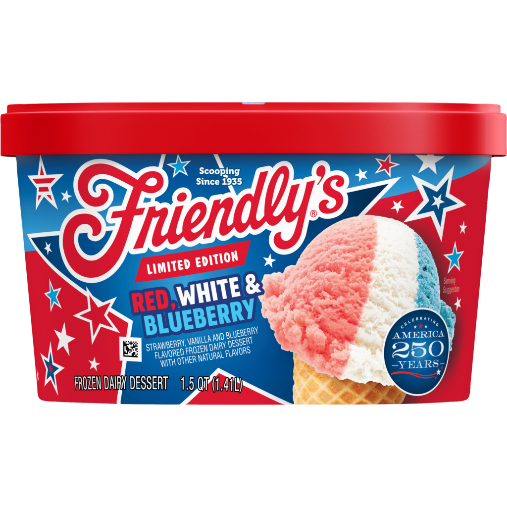 Red, White & Blueberry Frozen Dairy Dessert 1.5 Quart